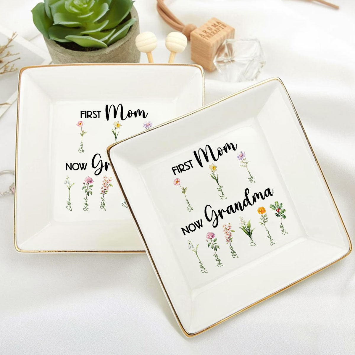 First Mom Now Grandma - Personalized Jewelry Dish DSJDHLN2321D
