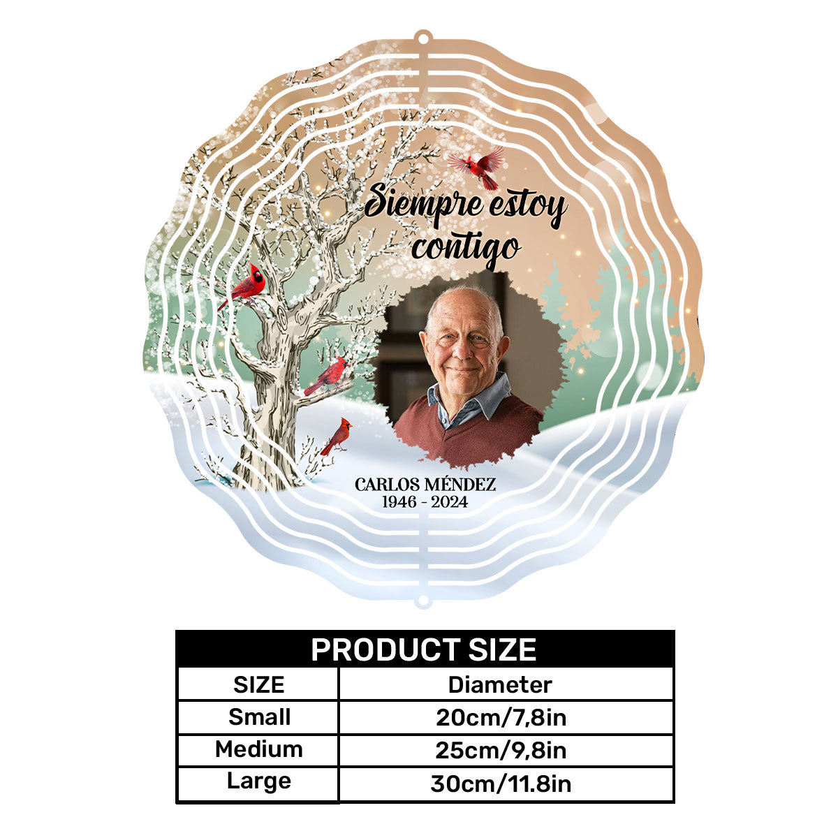 Yo Siempre Estoy Contigo - Personalized Wind Spinners DSWISPHLN1998TA