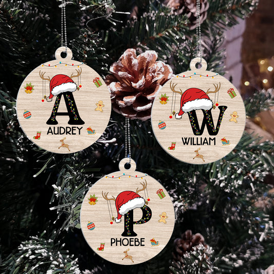 Christmas Letter Name - Personalized 1-Side Acrylic Ornament DSACOHLN2036M