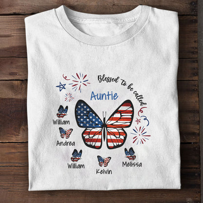 Blessed To Be Called Grandma/Auntie/Mom/Nana... - Personalized Unisex Tshirt DS2DTHN22