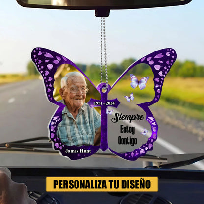 Siempre Estoy Contigo - Personalized Car Ornament