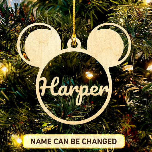 Mickey Original Personalized Wood Ornament DS-002