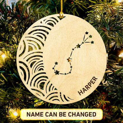 Scorpio Constellation Personalized Wood Ornament DS-005