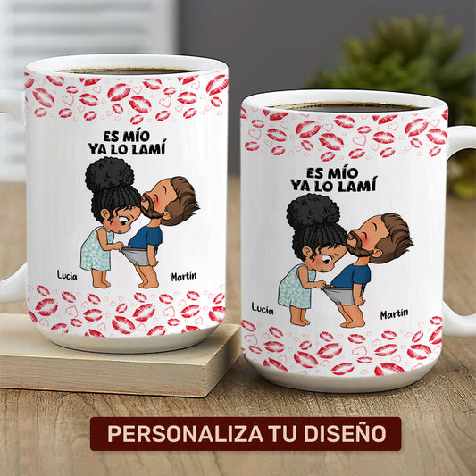 Personalizada Taza Es Mío Ya Lo Lamí - Personalized Mug DSCCMLET1642TA