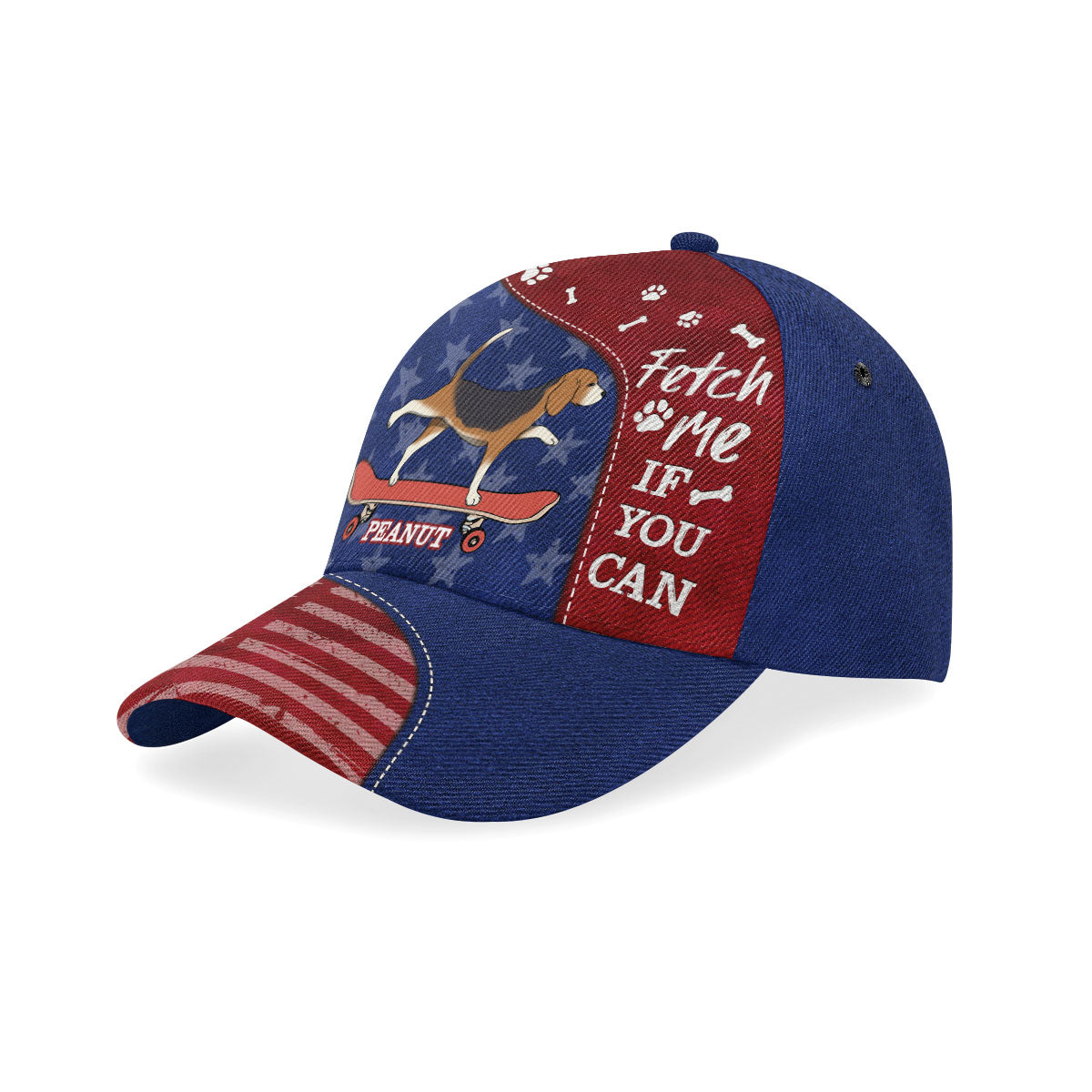 Fetch Me If You Can Red Blue Version - Personalized Classic Cap DS016B