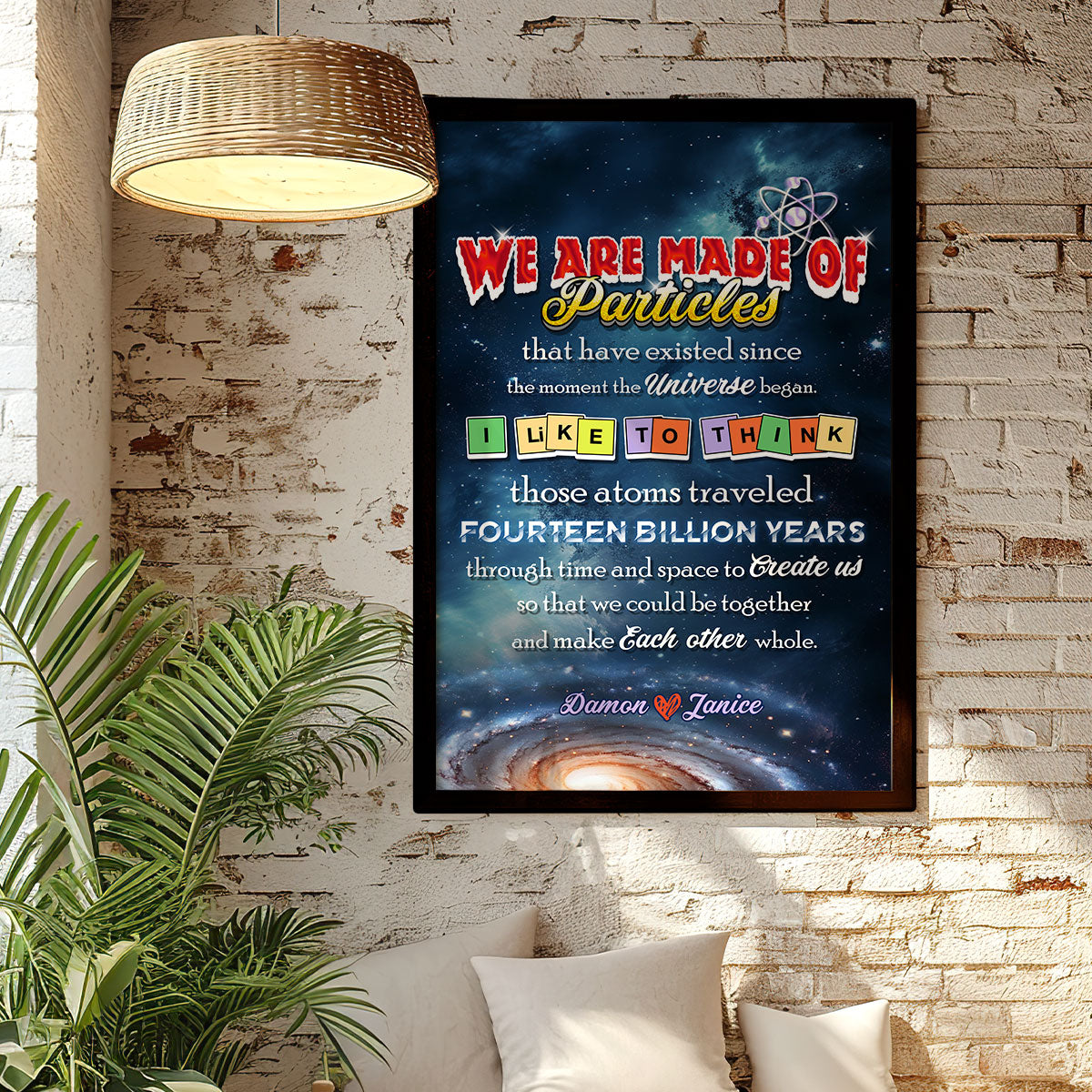 We Are Made Of Particles - Personalized Poster DSPTTHA976T