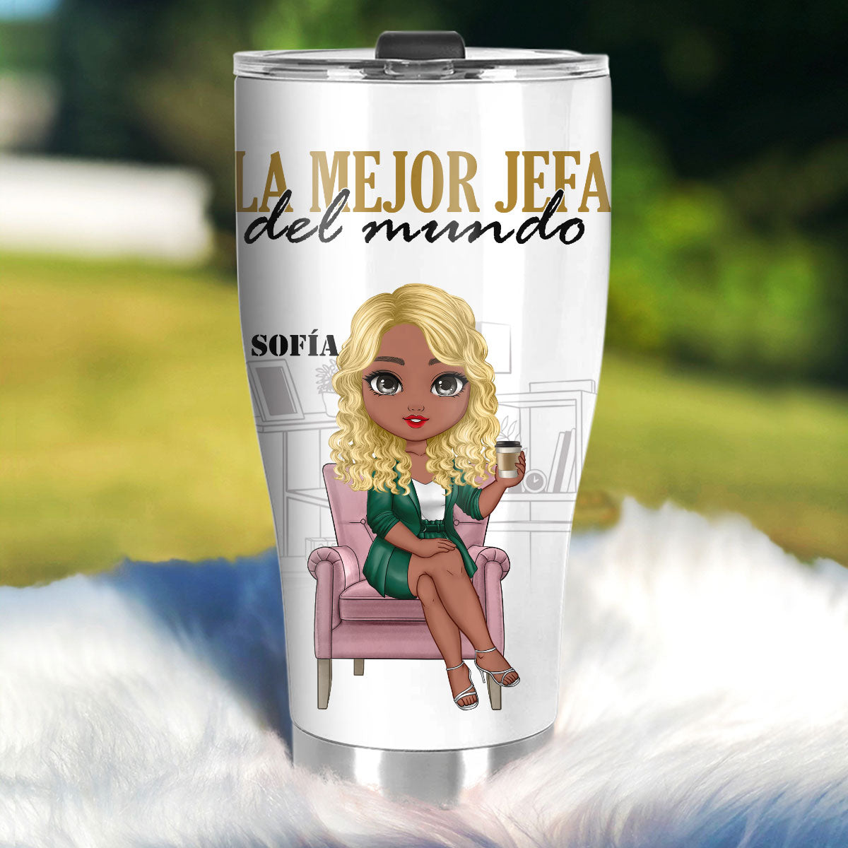 Mejor Jefe Del Mundo - Personalized Tumbler DSSSTDHA1550L
