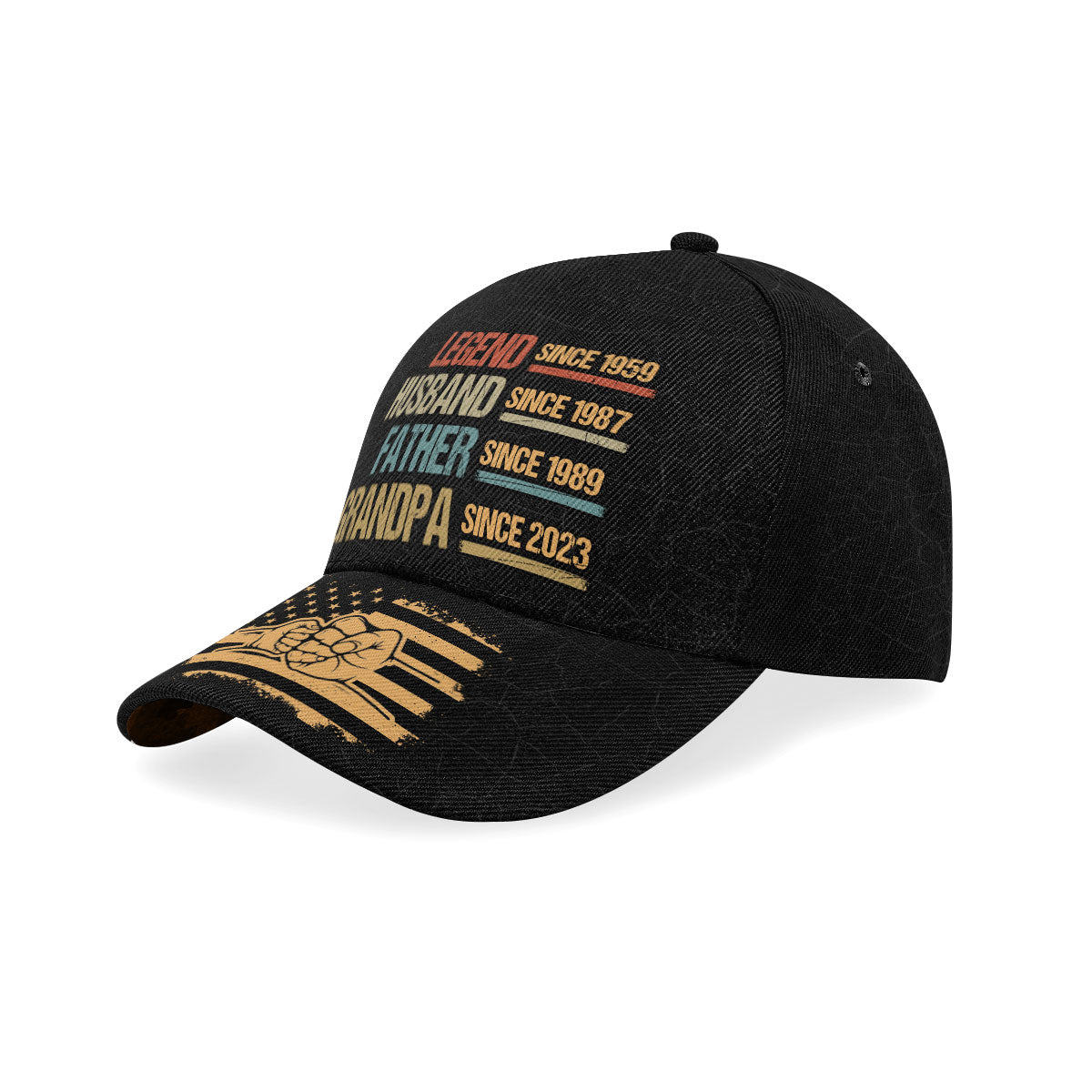 Legend Husband Father Grandpa Since - Personalized Classic Cap DSCCTNHN17