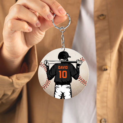 Talent May Get You On The Field But -  Personalized Acrylic Keychain DSAKTHN818T
