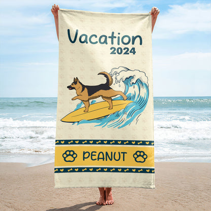 Let's Paw-ty - Personalized Beach Towel DSBTHN31