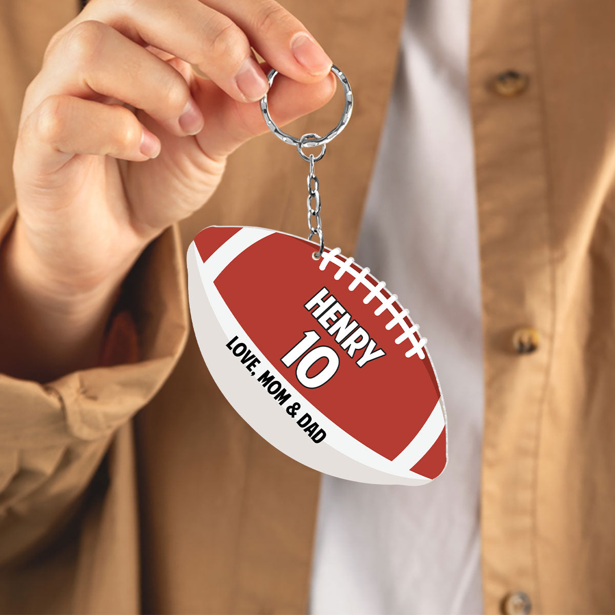 To Our Son -  Personalized Acrylic Keychain DSAKTHN837TA