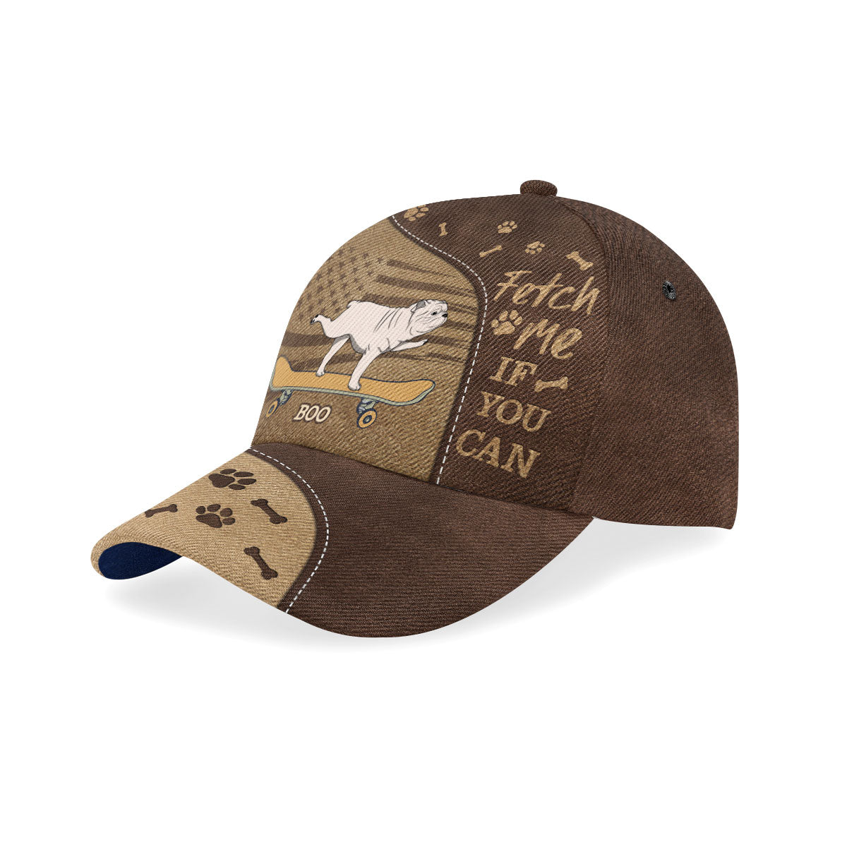 Fetch Me If You Can Brown Version - Personalized Classic Cap DS016A