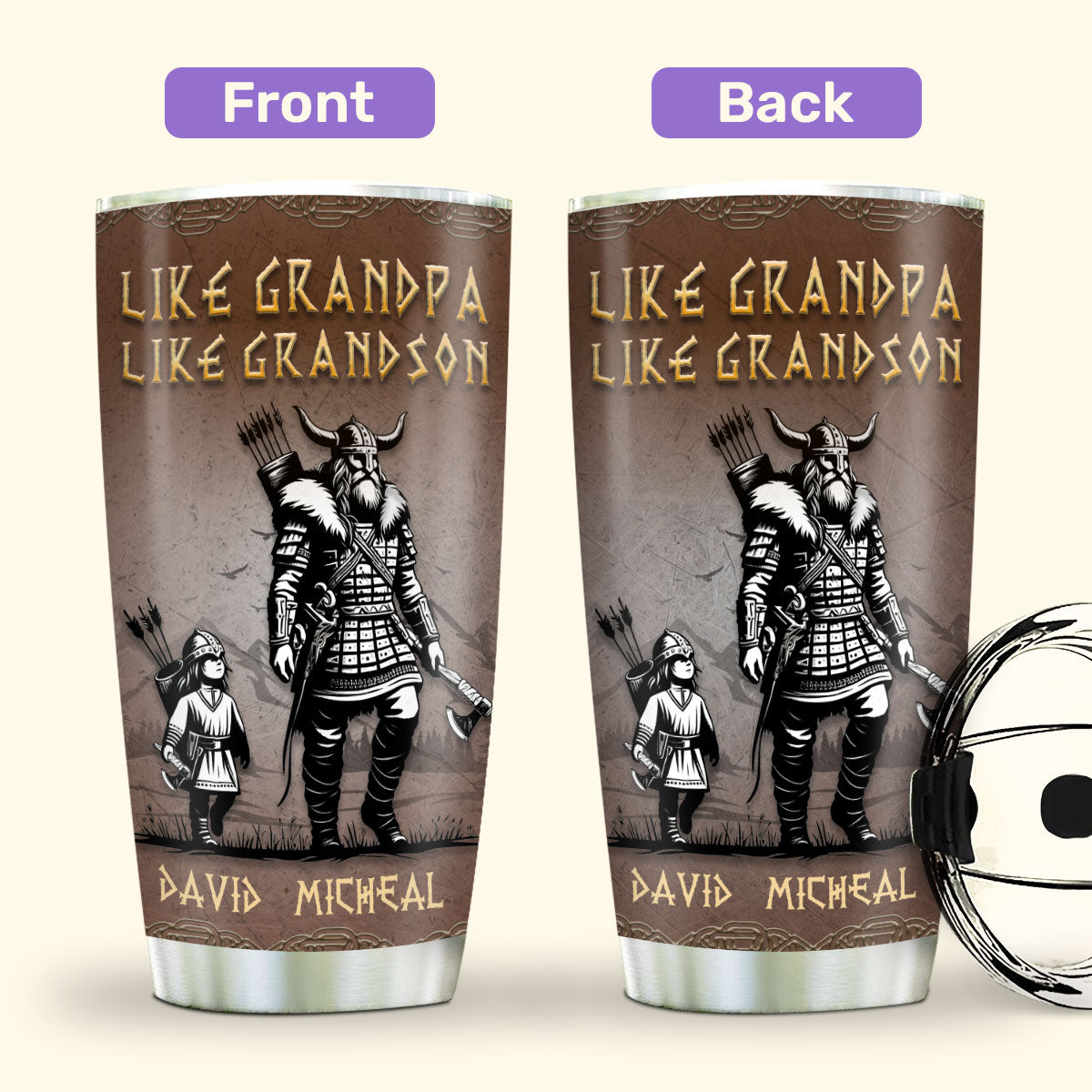 Father And Son Best Friends For Life - Personalized Tumbler DS0023