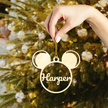 Mickey Original Personalized Wood Ornament DS-002