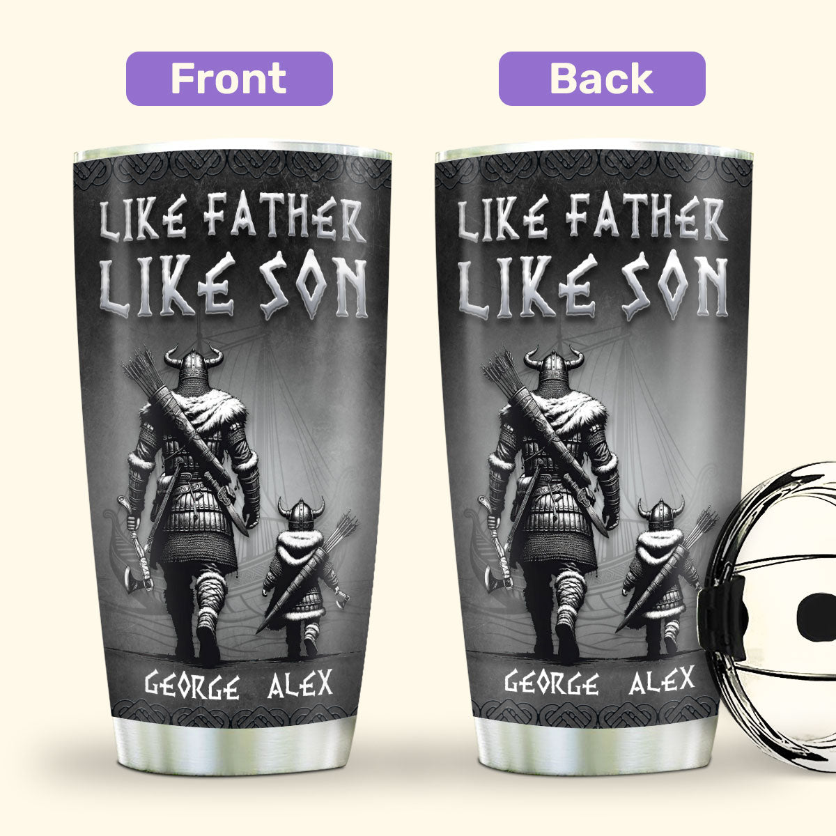 Like Father Like Son - Personalized Tumbler DSSSTHA07