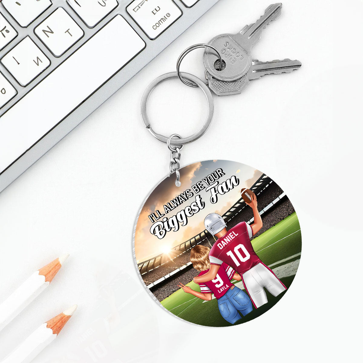 You & Me We Are A Team -  Personalized Acrylic Keychain DSAKTHN844D