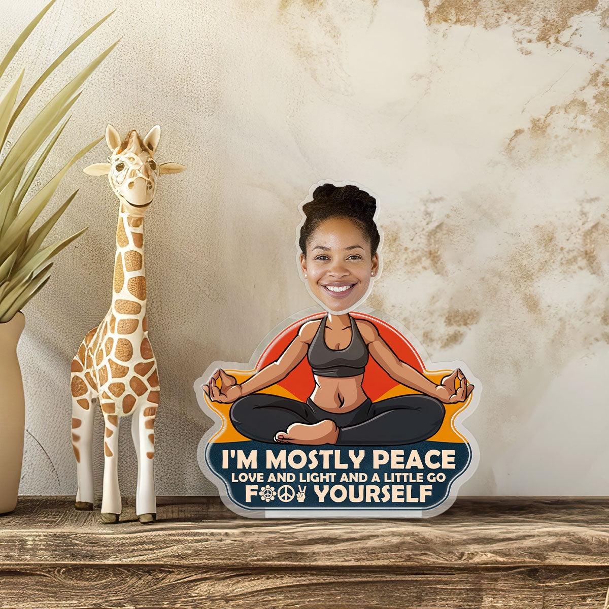 I'm Mostly Peace - Shaking Head Standee SHST04