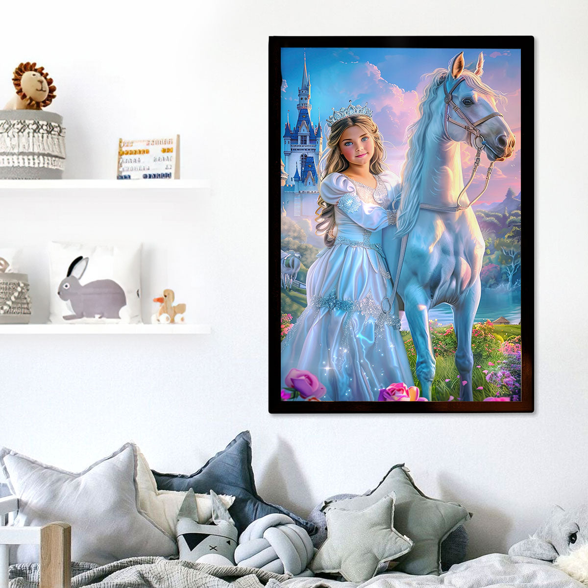 Princess With Horse Poster - Personalized Poster DSPTDHA1225L