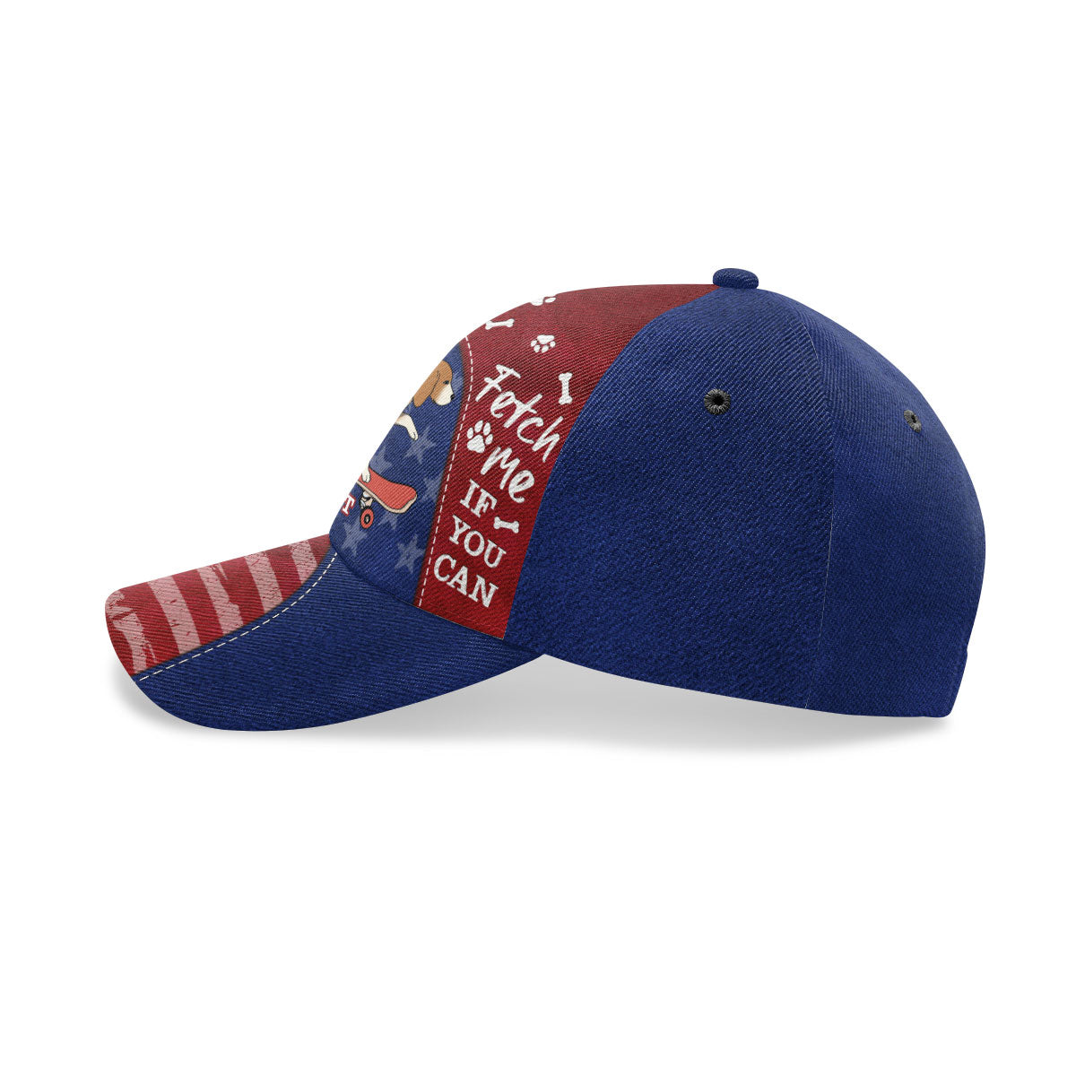 Fetch Me If You Can Red Blue Version - Personalized Classic Cap DS016B