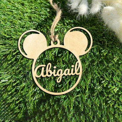Mickey Original Personalized Wood Ornament DS-002