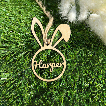 Rabit Personalized Wood Ornament DS-002