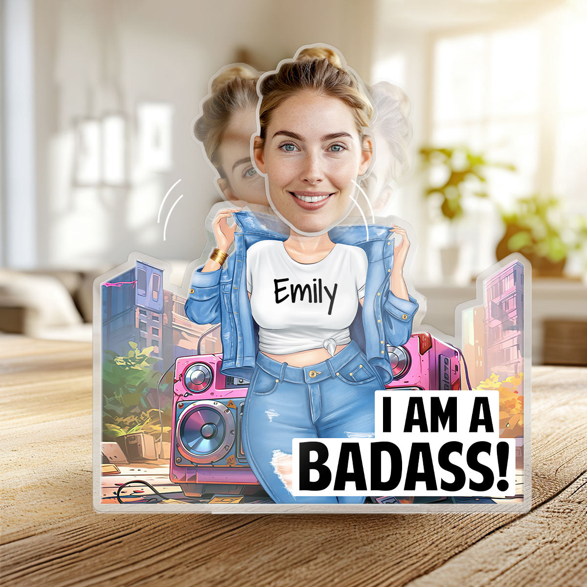 I Am A Badass - Shaking Head Standee SHSHN07