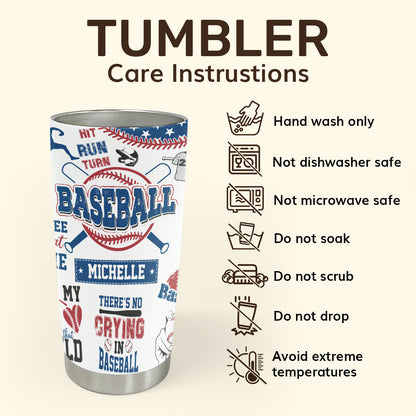 Swing For The Fences Baseball - Personalized Tumbler DSSSTTTN800T