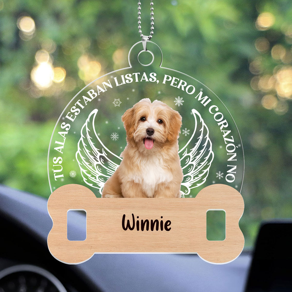 Siempre Estoy Contigo - Personalized Custom Car Ornament DSUPCHODM1719L