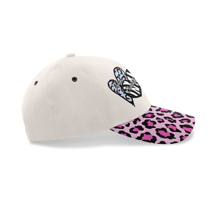 Mommy Mama Grandma Heart Leopard Pattern - Personalized Classic Cap DSCCLHN41