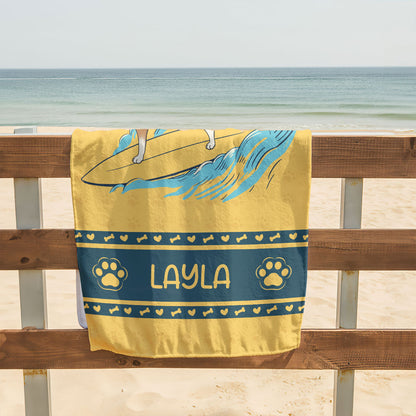 Let's Paw-ty - Personalized Beach Towel DSBTHN31