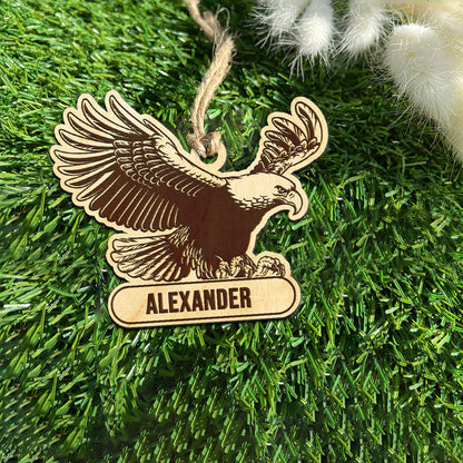 Eagle Personalized Wood Ornament DS-14