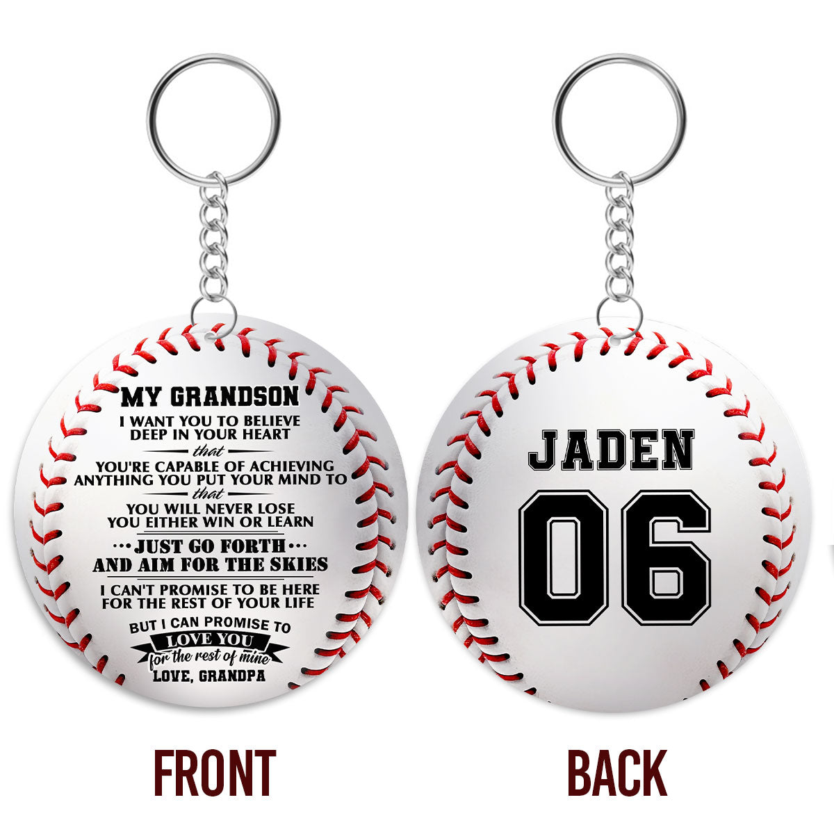 My Grandson -  Personalized Acrylic Keychain DSAKTHA812TA