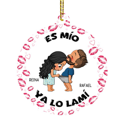 Es Mío Ya Lo Lamí - Personalized 1-Side Acrylic Ornament DSACOLET1592L