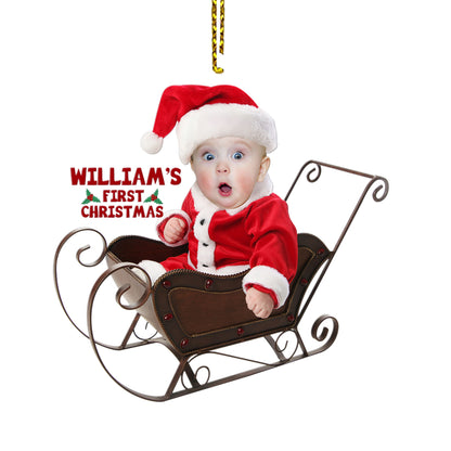 Baby First Christmas - Personalized 1-Side Acrylic Ornament DSACOHLT1690D