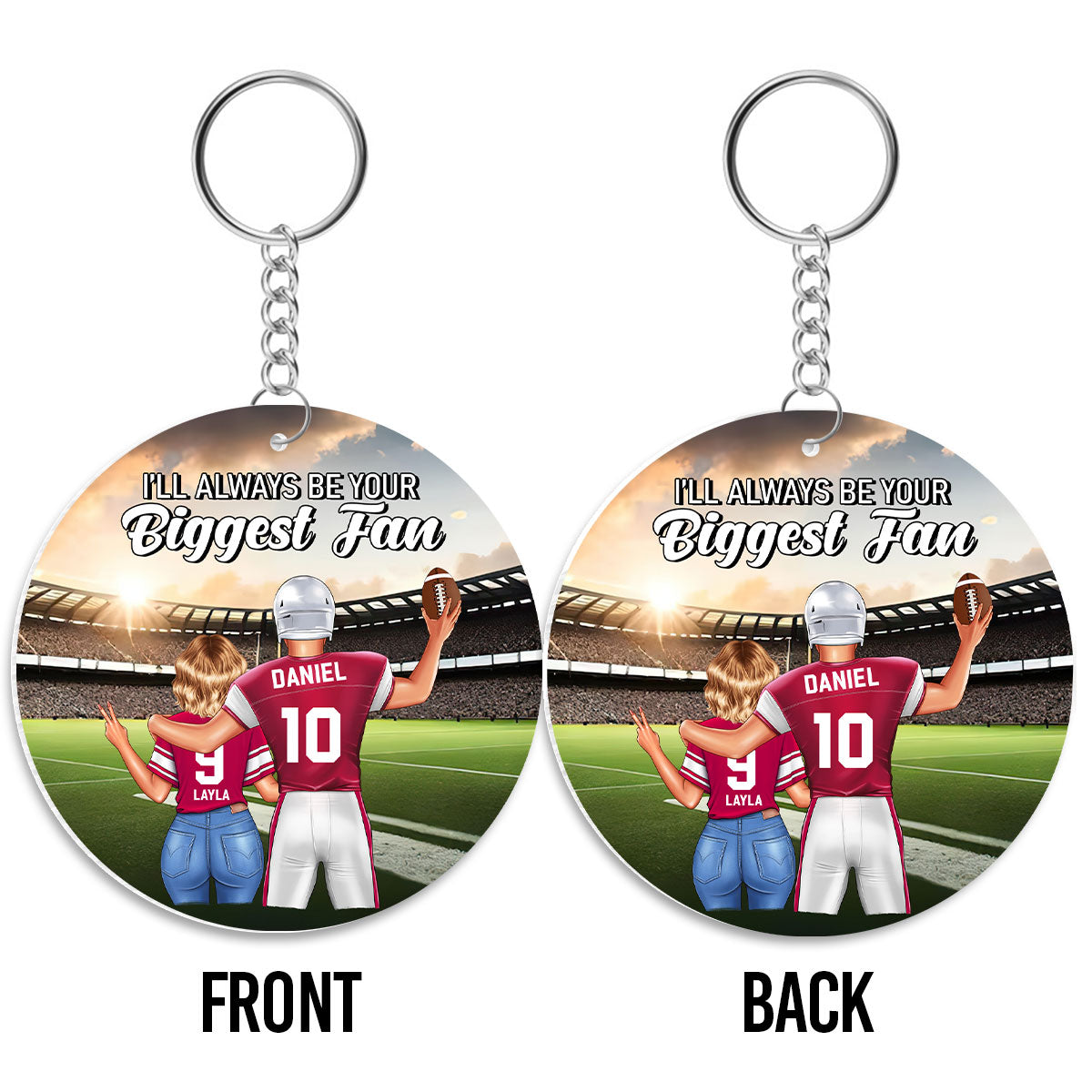 You & Me We Are A Team -  Personalized Acrylic Keychain DSAKTHN844D