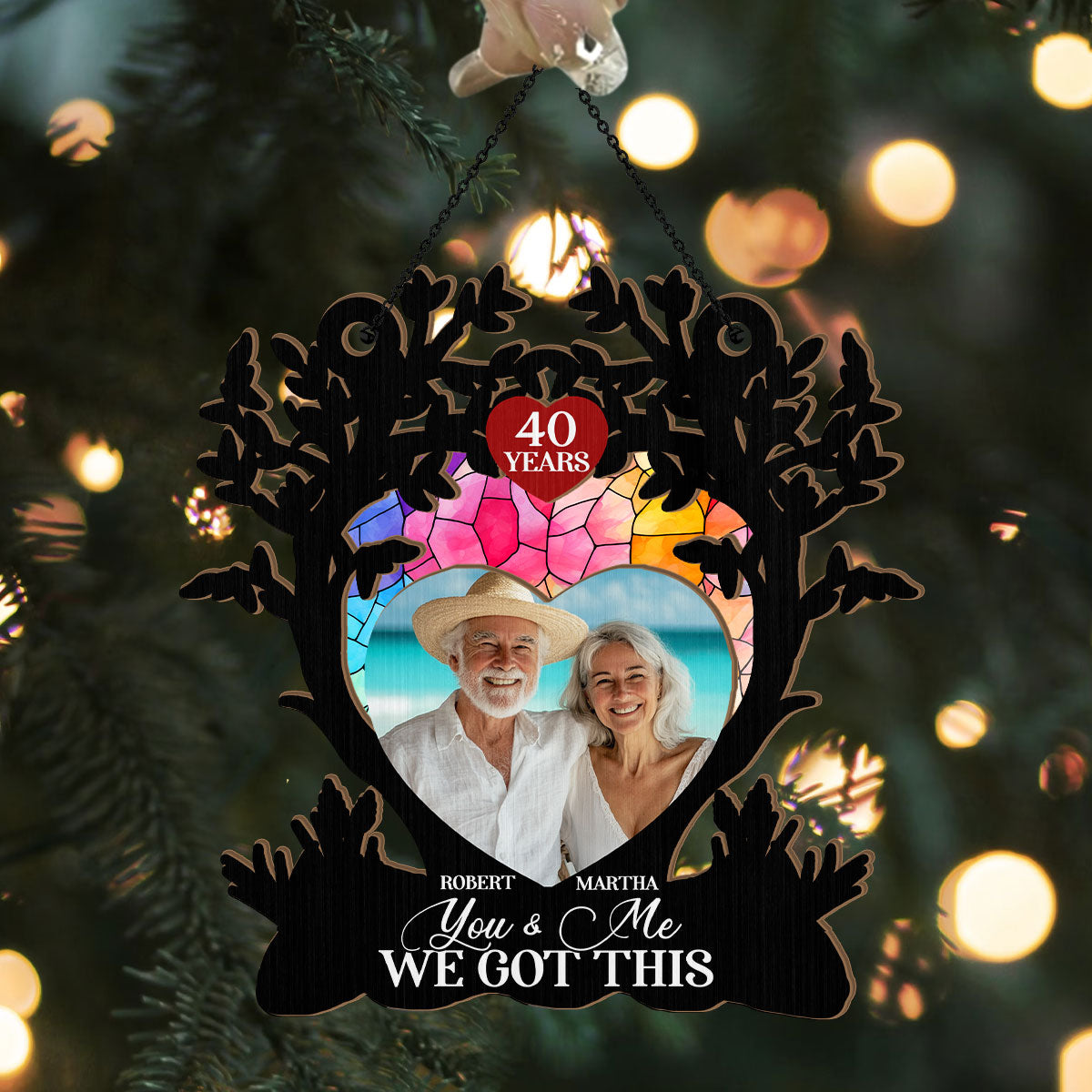 The Memories Will Last Forever - Personalized Window Hanging Suncatcher DSWHSCHLN2070TA