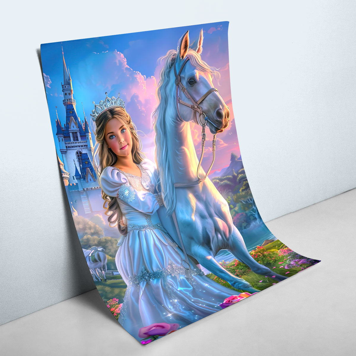 Princess With Horse Poster - Personalized Poster DSPTDHA1225L