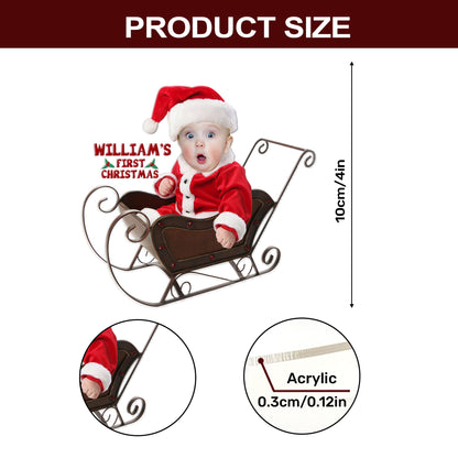 Baby First Christmas - Personalized 1-Side Acrylic Ornament DSACOHLT1690D