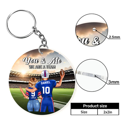 You & Me We Are A Team -  Personalized Acrylic Keychain DSAKTHN844D