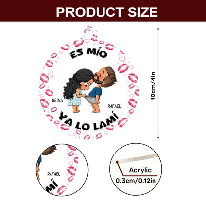 Es Mío Ya Lo Lamí - Personalized 1-Side Acrylic Ornament DSACOLET1592L