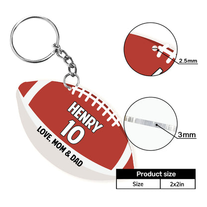 To Our Son -  Personalized Acrylic Keychain DSAKTHN837TA