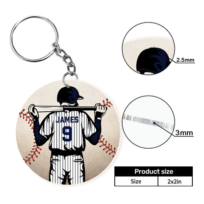 Talent May Get You On The Field But -  Personalized Acrylic Keychain DSAKTHN818T