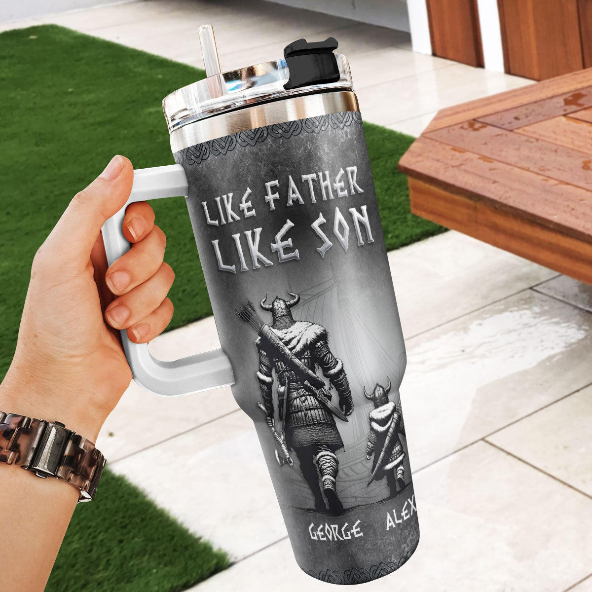 Like Father Like Son - Personalized Tumbler DSSSTHA07