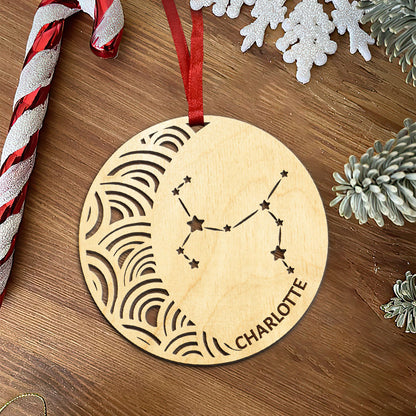 Sagittarius Constellation Personalized Wood Ornament DS-005