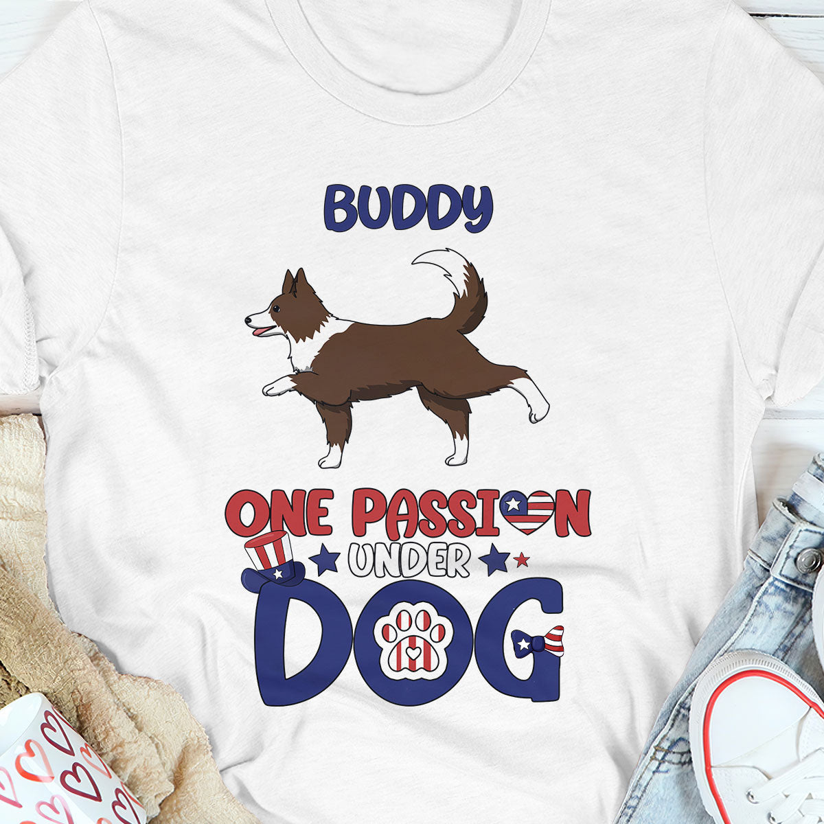 One Passion Under Dog - Personalized Unisex Tshirt DS2DTHN47