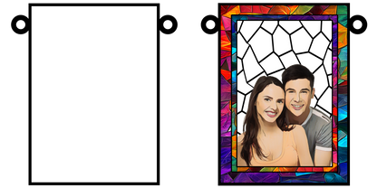 Love You More Every Day Custom Photo - Personalized Window Hanging Suncatcher DSWHSCHLN1879M