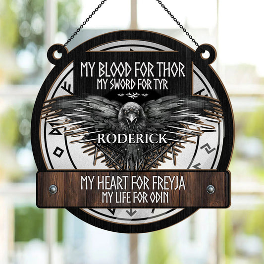 Norse Viking - Personalized Window Hanging Suncatcher DSWHSCDPA2077M