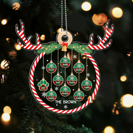 Our Christmas - Personalized 1-Side Acrylic Ornament DSACOHLN2019D