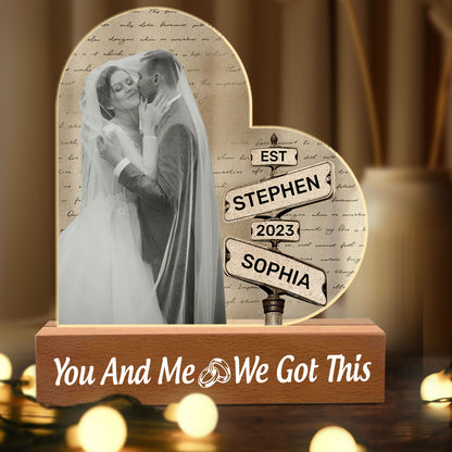 Couple Love - Personalized Acrylic Plaque Night Light DSAPNLHLN2440M