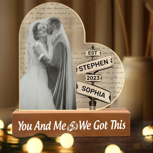 Couple Love - Personalized Acrylic Plaque Night Light DSAPNLHLN2440M